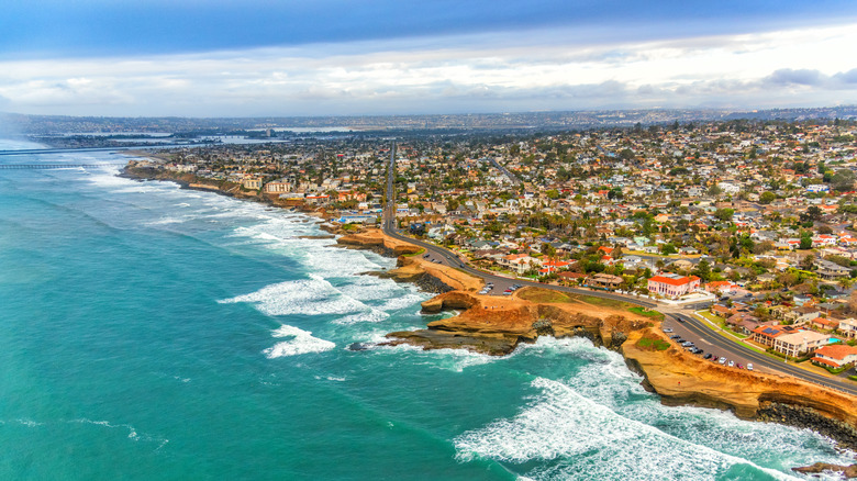 The cliffs near San Diego