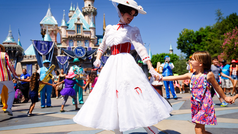 Mary Poppins, little girl at Disney