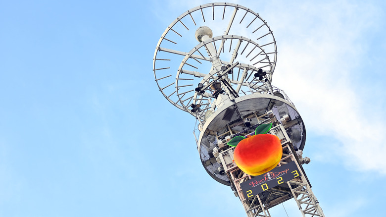 Getting ready for Atlanta's Peach Drop