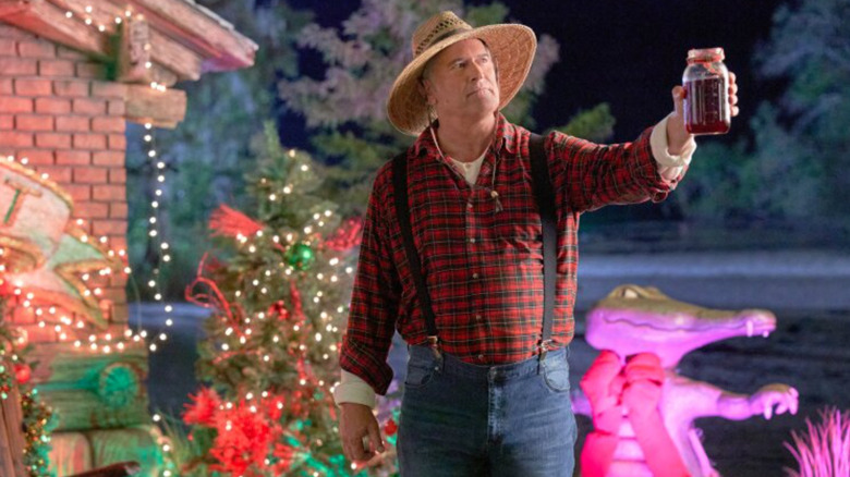Bruce Campbell in holiday movie still