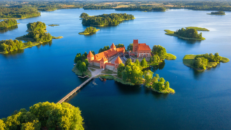 Trakai Island Castle in Lithuania