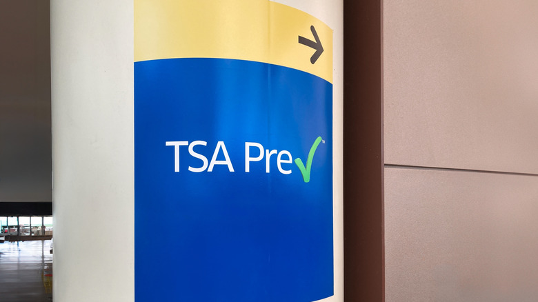 TSA PreCheck sign