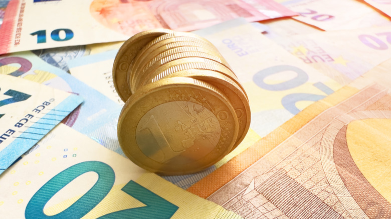 Euro notes and coins