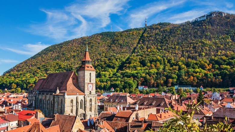 Brasov city and mountains