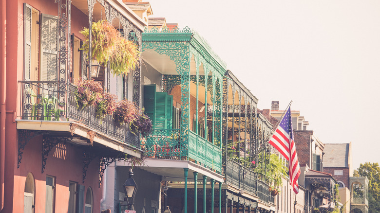 New Orleans' French Quarter balconies
