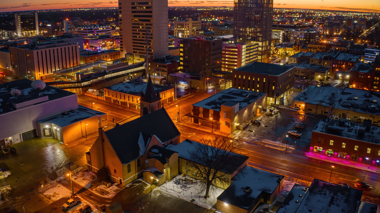 Fargo at dusk