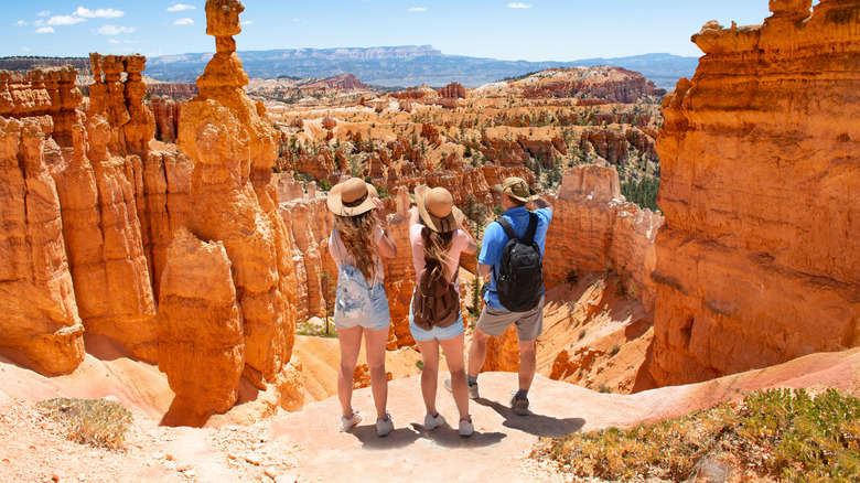 A family near Thor's Hammer