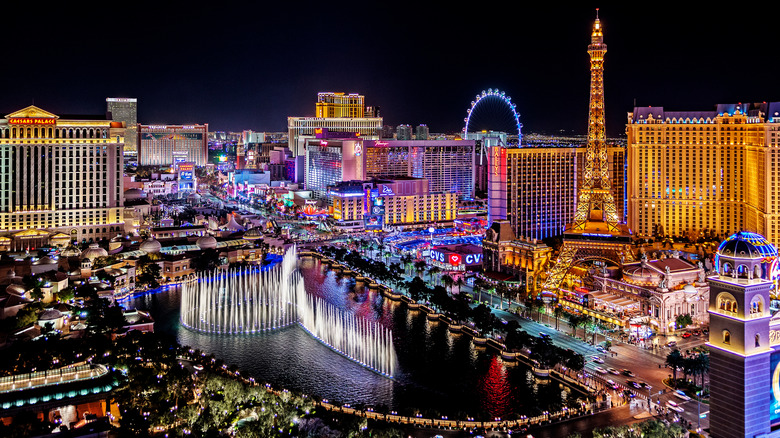 night view of Las Vegas