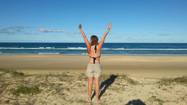 Aly Ford on Fraser Island