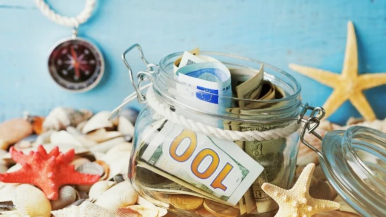 money in a jar