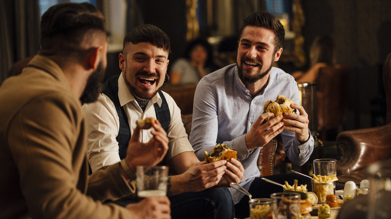 men at pub