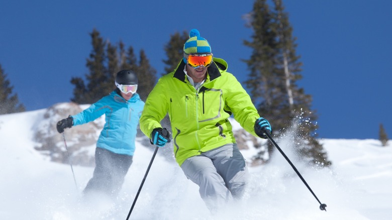 Two skiers in Colorado