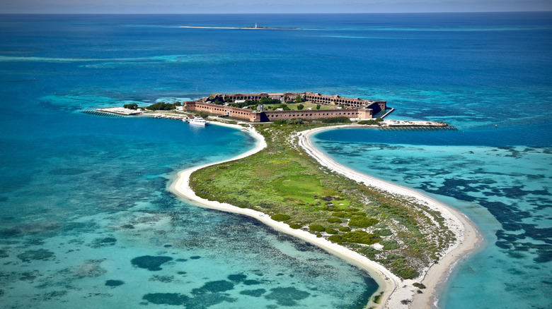 Aerial photo of Dry Tortugas National Park