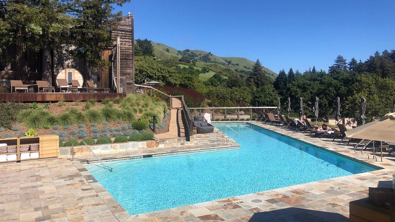 the pool at Alila Ventana Big Sur