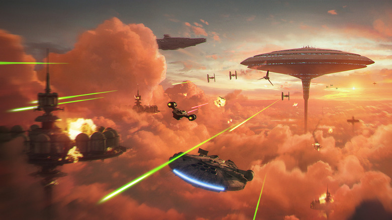 Smuggler's Run Cloud City concept art