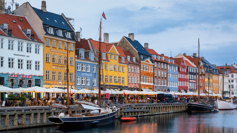 Cityscape View of the famous Nyhaven District of Copenhagen