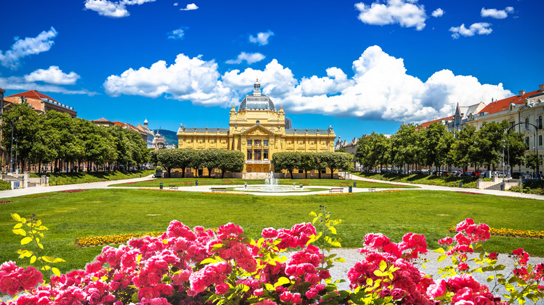 King Tomislav square in Zagreb view, capital of Croatia
