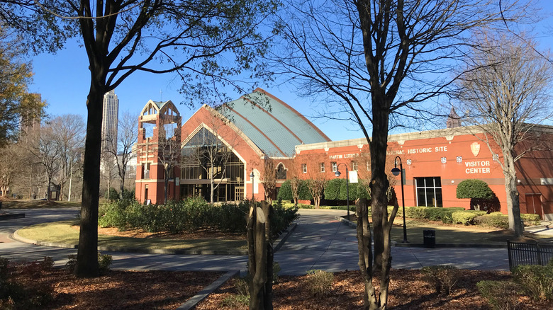 Martin Luther King Jr. National Historical Park in the winter.