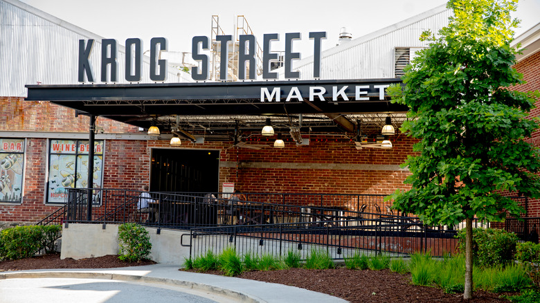 Outside the Krog Street Market.