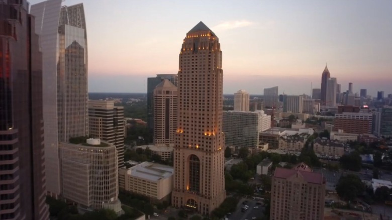 A view of the Four Seasons Hotel Atlanta in downtown Atlanta, Georgia