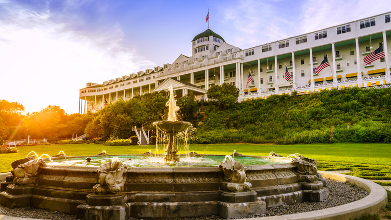 Grand Hotel at sunset