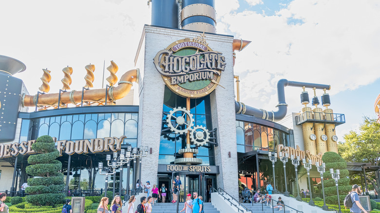 Toothsome Chocolate Emporium factory building in Citywalk Orlando