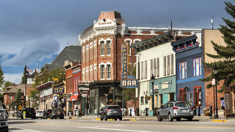 Historic buildings in the center of Leadville