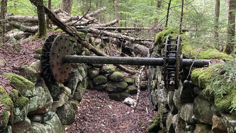 Remnants of the old mill in Thornton Gore.