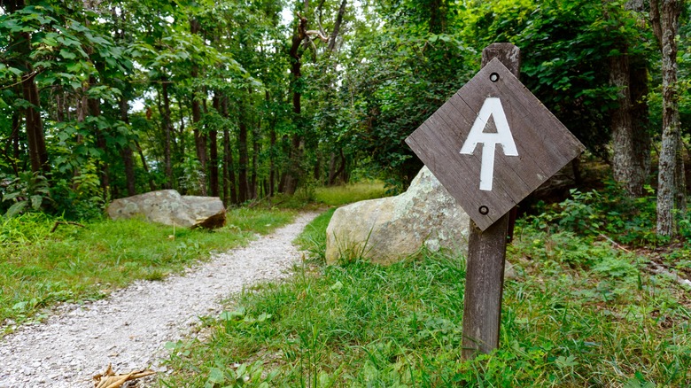 Appalachian trail marker