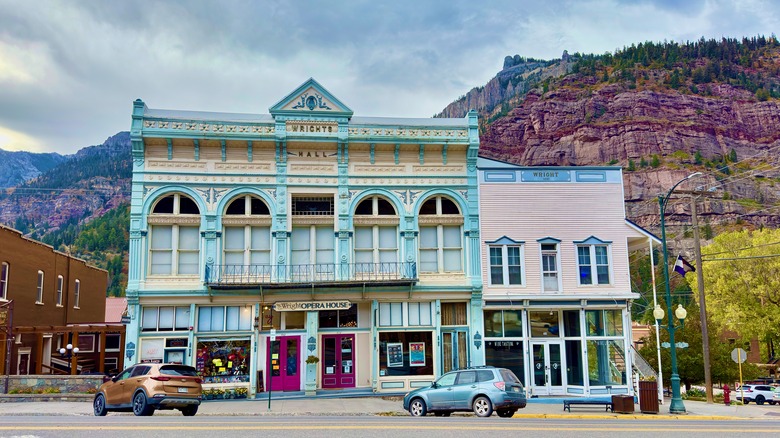 quaint Victorian era buildings in Ouray Colorado
