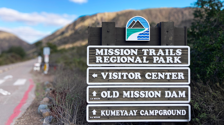 Missions trails sign