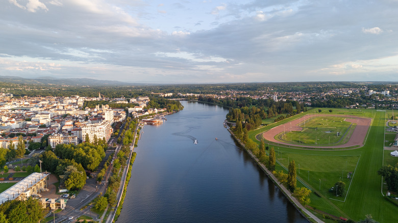 Allier River in Vichy, France