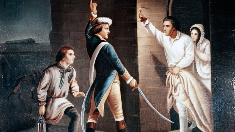 A historic photo shows the Patriot takeover of Fort Ticonderoga