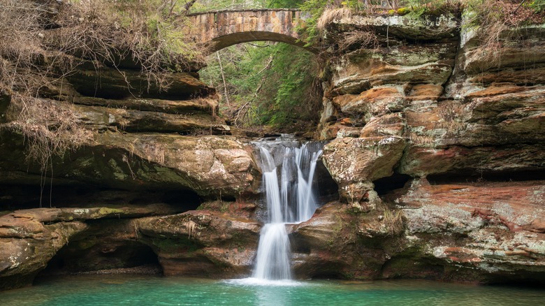 Waterfall at Hocking Hills Park