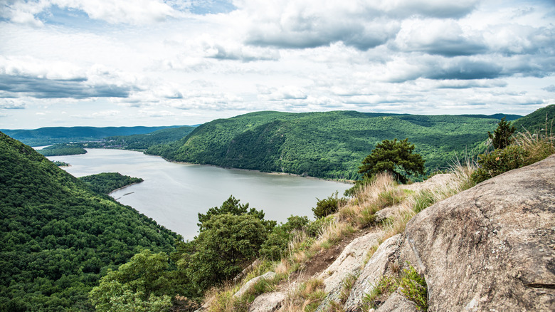 the view from Breakneck Ridge in Cold Spring along the Hudson River in New York