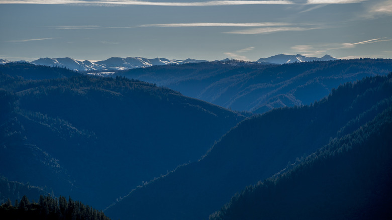 View of Sierra Nevada mountains