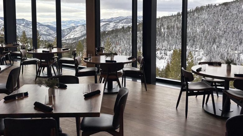 Scenic dining room at One&Only Moonlight Basin Montana
