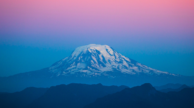 Mount Rainier at sunset