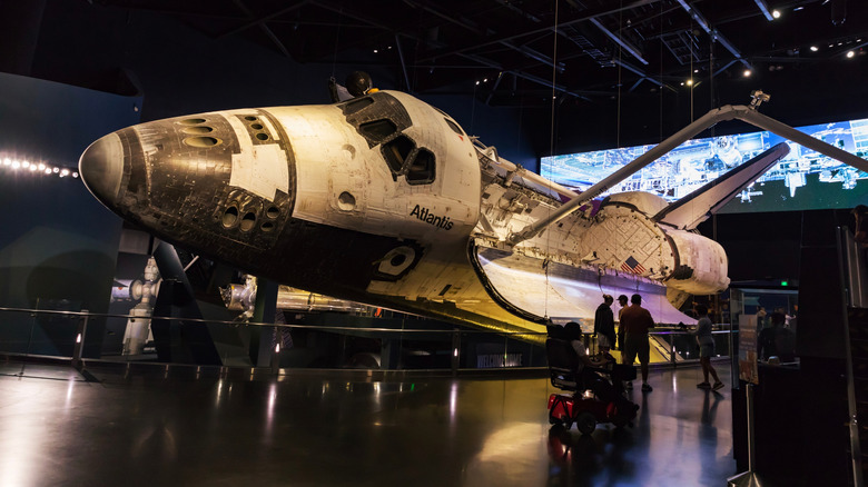 Space shuttle Atlantis exhibition space KSC