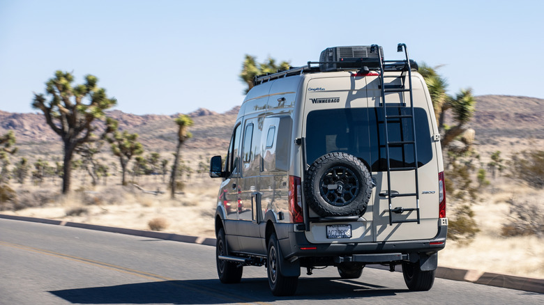 camper van in Joshua Tree