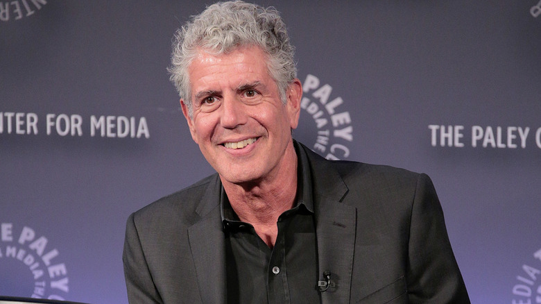 smiling Anthony Bourdain in 2015