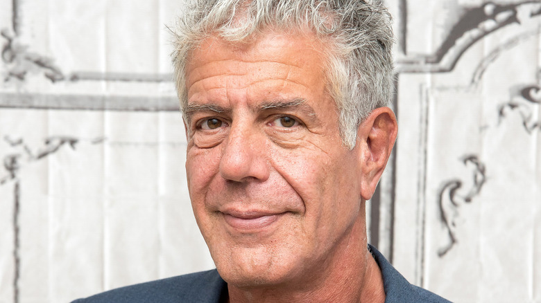 Anthony Bourdain smiling