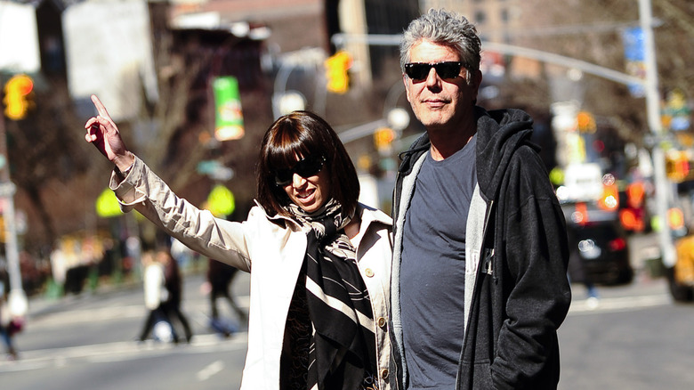 Anthony Bourdain with Ottavia Busia