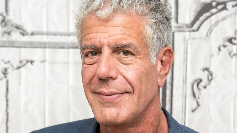 Anthony Bourdain smiling 