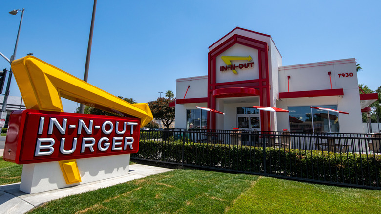 An In-N-Out Burger location in Van Nuys, California