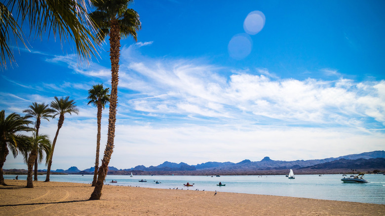 Lake Havasu beach in AZ