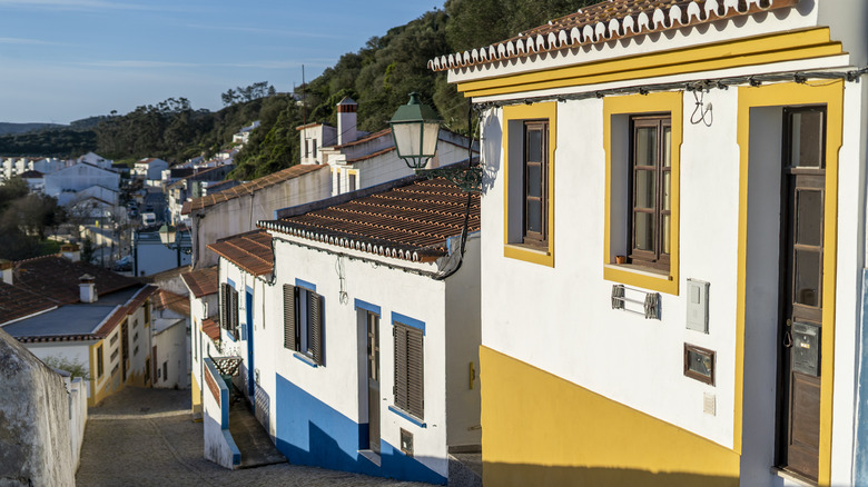 Colorful houses in Aljezur