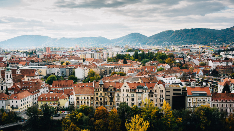 Aerial view of Graz, Austria