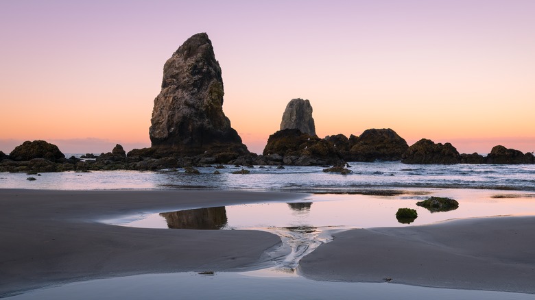 Sunset on the Oregon coast