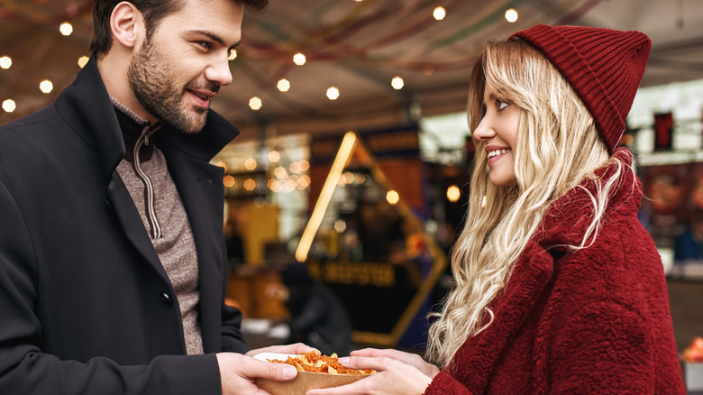 couple sharing chili con carne